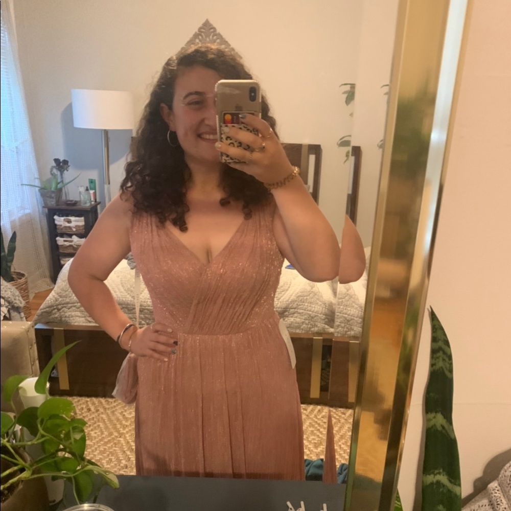 Sparkle gown Azazie dusty rose